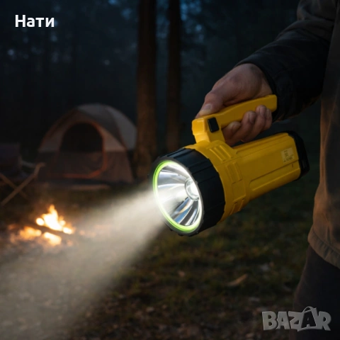 Акумулаторен водоустойчив фенер - прожектор GF-599, снимка 5 - Прожектори - 54023663