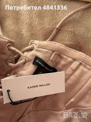 Karen Millen елегантна сатенена рокля, снимка 4 - Рокли - 54743263