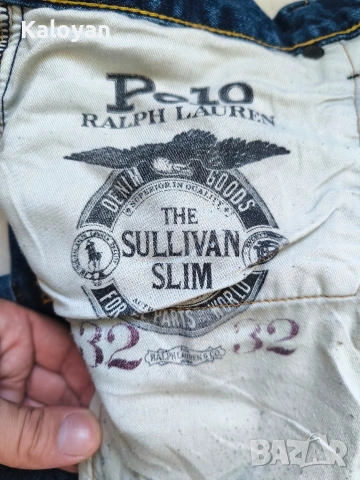 Оригинални мъжки дънки Polo Ralph Lauren Sullivan Slim Stretch размер 32, снимка 9 - Дънки - 54589173
