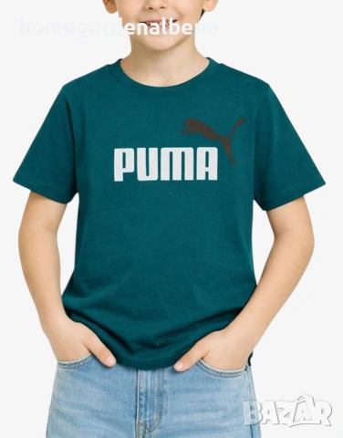 Puma Essentials+ детска тениска къс ръкав 100% памук червена 152 164 174