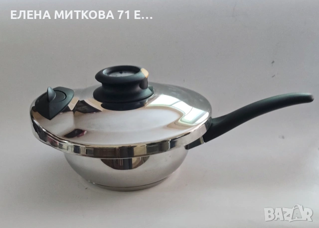 АМС масивен комплект от тиган,решетчеста кошница и капак под налягане, снимка 3 - Съдове за готвене - 54492605