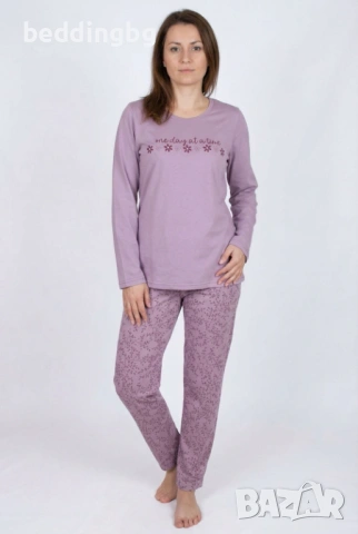 #Дамска Памучна #пижама , снимка 13 - Пижами - 36361679