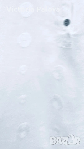 Италианска ленена риза с деликатна релефна текстура, снимка 6 - Ризи - 54020941