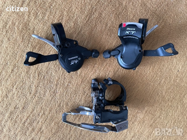 Shimano Deore XT SL-M770 3x9 Speed Shifters +FD-M770 Front Derailleur