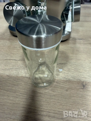 Органайзер за подправки Cheffinger - С 16 бурканчета от неръждаема стомана - въртящ се, снимка 5 - Аксесоари за кухня - 54200365