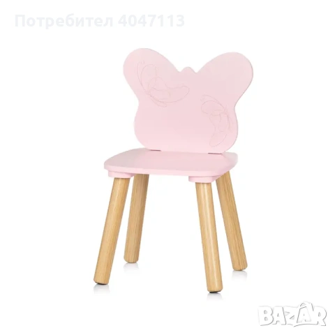 Комплект маса с два стола MDF пеперуда, снимка 3 - Градински мебели, декорация  - 55272343