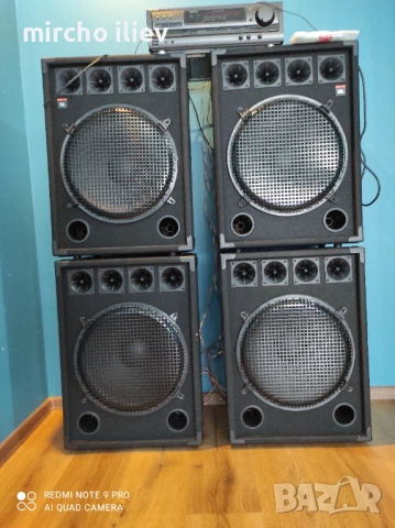 4 Колони 15-Ки Почти нови  със Усилвател Technics , снимка 5 - Тонколони - 54892279