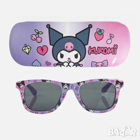 Детски слънчеви очила за момиче Hello Kitty лилави с калъф_1261612