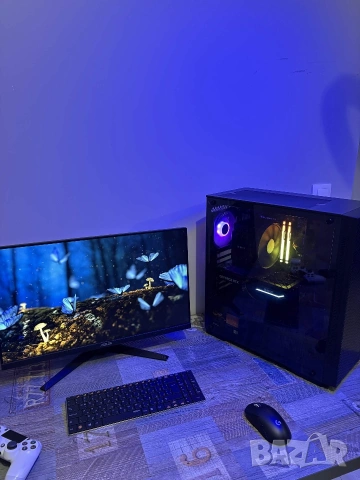 🚀 Мощен Геймърски / Работен PC – Ryzen 9 7900X + RTX 4070 12GB + 32GB DDR5 RGB – 12 месеца гаранция, снимка 3 - Геймърски - 54975403