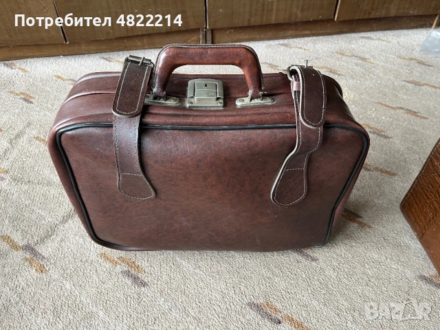 Кожени куфари - 4 големи и 1 малък , снимка 2 - Куфари - 54680886