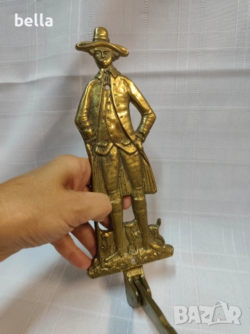 Старинна сгъваема закачалка за стена с фигура., снимка 6 - Антикварни и старинни предмети - 55152086