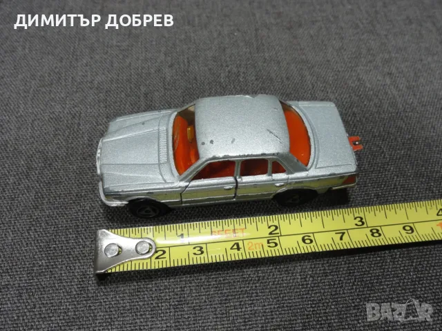 СТАРА РЕТРО МЕТАЛНА КОЛИЧКА MERCEDES BENZ 450 SE MAJORETTE FRANCE, снимка 7 - Колекции - 55662920
