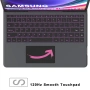 Клавиатурен калъф за Samsung Galaxy Tab 14.6" 7-цветно подсветка безжичен тъчпад AZERTY, снимка 8
