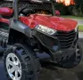Детско електрическо бъги 4×4 с дистанционно, LED, USB и MP3 – 4 мотора, червено, снимка 6