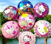 10 вида Hello Kitty Кити Melody Kuromi Cinnamoroll Sanrio балон фолио фолиев хелий или въздух парти, снимка 4