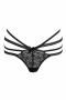 Hunkemöller черно дантелено долнище с ленти – размер M, снимка 1