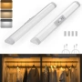 Осветление за гардероб и шкафове LED, PIR сензор (акумулаторно зареждане Type-C), снимка 1