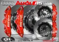 Audi RS Line надписи за капаци на спирачни апарати, снимка 5
