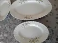 Плато от порцелан и три чинии, производство на завод Китка, снимка 2