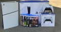 Конзола Sony PlayStation 5 Slim Disc Edition 1TB (CFI-2016) + 2 джойстика + 6 игри, снимка 1