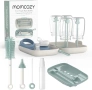 Нов BPA Free комплект за почистване на бебешки бутилки Momcozy силиконова четка поставка и кутия, снимка 1