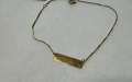 Златна гривна 0.56гр.19см., снимка 6