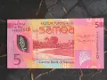 Банкнота - Самоа - 5 тала UNC | 2023г., снимка 1