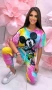 Mickey Mouse Дамски Спортен Комплект Тениска И Долнище🔝Дамски Спортен Екип - 4 Цвята Код A1174, снимка 4