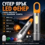 Мощен ръчен LED фенер къмпинг лампа различни цветове филтри за палатка, снимка 1
