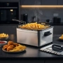 Фритюрник Cheffinger CF-EDP5.0 – 5L, 2000W, неръждаема стомана, 3 кошници, регулируема температура, снимка 3