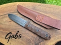 Нож ESEE USA Camp Lore PR4,Randall's Adventure,фултанг с кожена кания, снимка 8