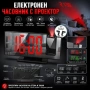 Електронен настолен часовник с проектор таван LED дигитален термометър аларма будилник USB на ток, снимка 1