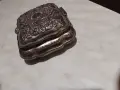винтидж кутия за бижута Godinger Silver Art Co. посребрена 130х115х48мм и вътре 96х80х38мм, снимка 5