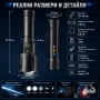 Мощен акумулаторен далекобоен лазерен прожектор LED фенер USB тактически водоустойчив лов риболов, снимка 6