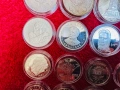 Сребърни Български монети 16 броя, снимка 9