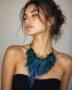 Колие от естествена кожа, снимка 1