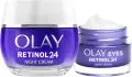 Нощен крем Olay Retinol 24 50 мл + крем за очи 15 мл, снимка 1