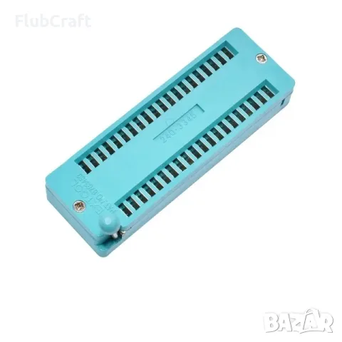 Цокъл за програматор ZIF, 40Pin Wide, растер 2.54mm