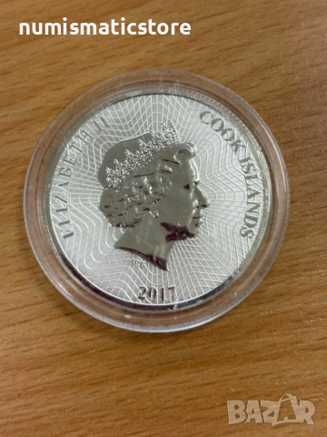 Острови Кук - 1 долар – кораб, 1 OZ – Сребърна монета , 1 унция, снимка 4 - Нумизматика и бонистика - 54528959