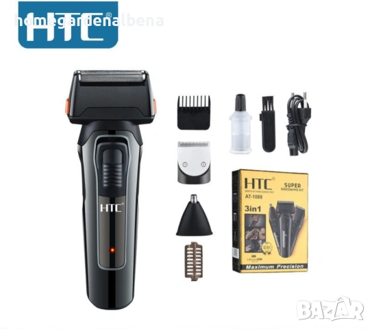 Мултифункционална Машинка 3 в 1 HTC AT-1088 | Самобръсначка и Тример