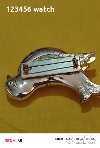 Красива позлатан брошка, снимка 6 - Други - 55266071