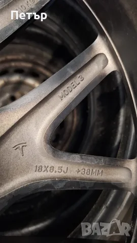 ОРИГИНАЛНИ АЛУМИНИЕВИ ДЖАНТИ ЗА TESLA- MODEL 3 -5х114,3х64.1-18цола, снимка 6 - Гуми и джанти - 55368281