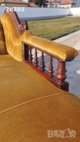 Диван лежанка антикварен, снимка 4 - Дивани и мека мебел - 54062880