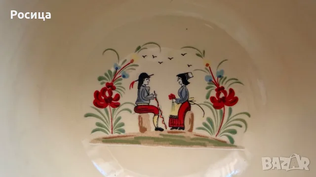 Винтидж Френски керамични купички / чинии, снимка 9 - Антикварни и старинни предмети - 51149078