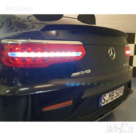 Акумулаторен джип Mercedes GLC63 COUPE 4X4 с меки гуми 12V, снимка 14 - Други - 54972496