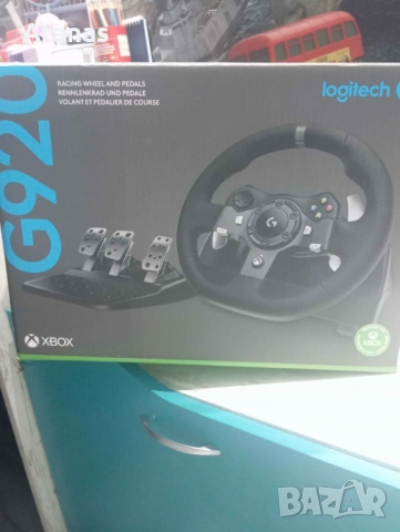 Волан Logitech G920 + Скоростен лост, снимка 3 - Джойстици и геймпадове - 54056667