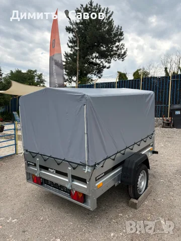 Туристическо ремарке MARTZ PREMIUM 201R с брезент и шпригли Н-110 С РЕСЬОРИ И АМОРТИСЬОРИ, снимка 5 - Ремаркета - 55394867