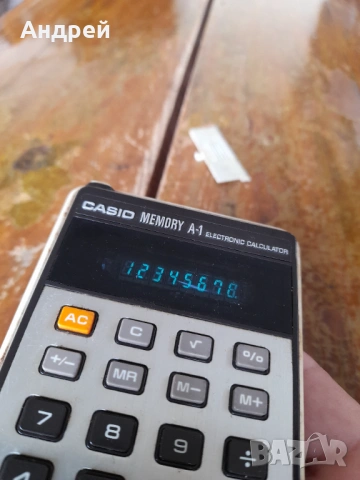 Стар калкулатор Casio Memory A-1, снимка 7 - Други ценни предмети - 54714336