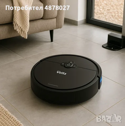 Прахосмукачка робот с моп Voltz, 3 в 1, 2000PA, 4400mAh, до 200 кв. м., Wi-Fi, снимка 4 - Прахосмукачки - 55674147