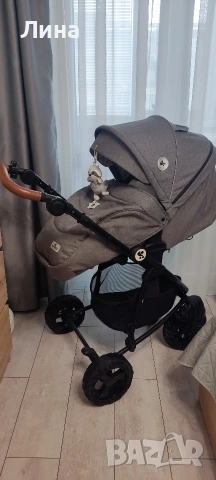 LORELLI Premium Комбинирана количка 3в1 CRYSTA GREY , снимка 4 - Детски колички - 54155562